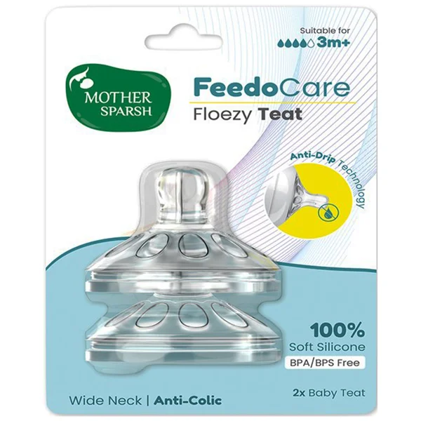 Mother Sparsh Feedocare Floezy Teat 3M+, 2 Count