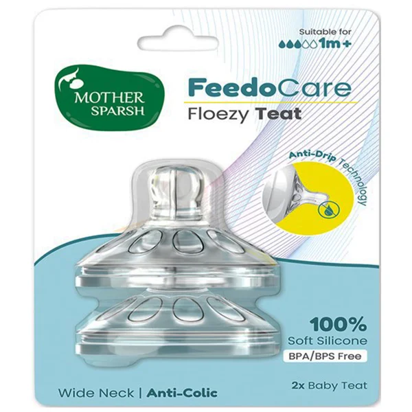 Mother Sparsh Feedocare Floezy Teat 1M+, 2 Count
