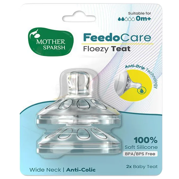 Mother Sparsh Feedocare Floezy Teat 0M+, 2 Count