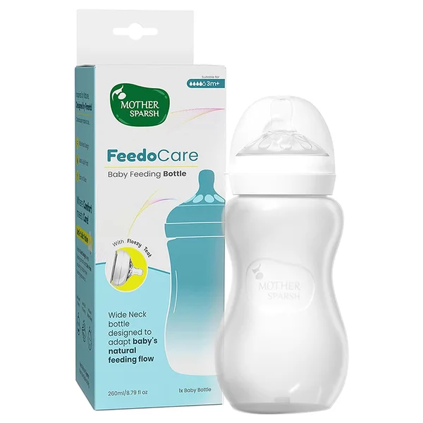 Mother Sparsh Feedocare Baby Feeding Bottle, 260 ml, Pack of 1