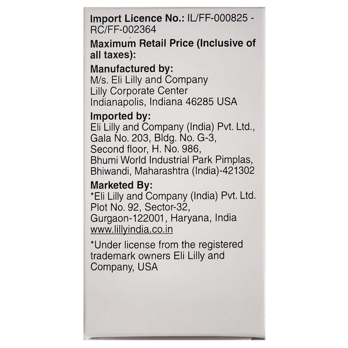 Mounjaro 2.5mg Solution for Injection 0.5 ml, Pack of 1 Mounjaro 2.5mg Solution for Injection 0.5 ml, Pack of 1