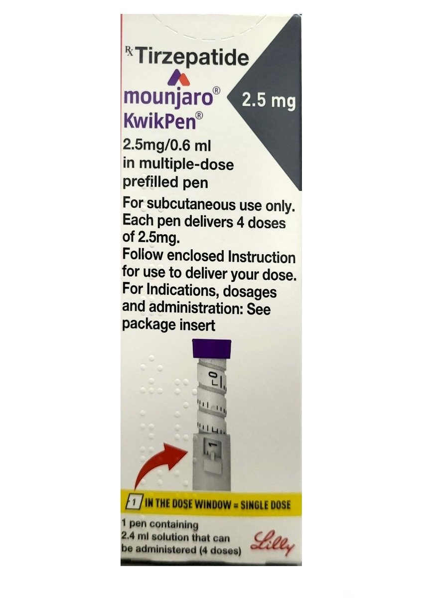 Buy Mounjaro Kwikpen 2.5 mg PFP Injection 0.6 ml Online
