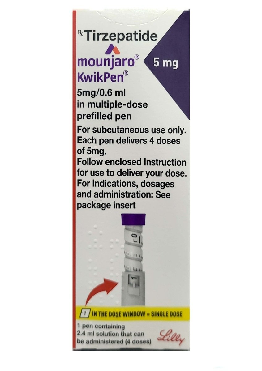 Mounjaro Kwikpen 5 mg PFP Injection 0.6 ml, Pack of 1 Mounjaro Kwikpen 5 mg PFP Injection 0.6 ml, Pack of 1