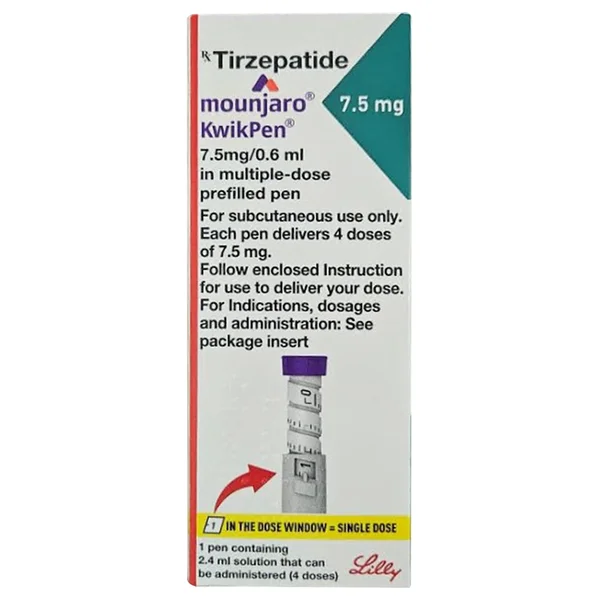 Mounjaro Kwikpen 7.5 mg PFP Injection 0.6 ml, Pack of 1