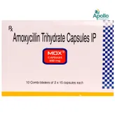Mox 500 mg Capsule 15's, Pack of 15 CAPSULES