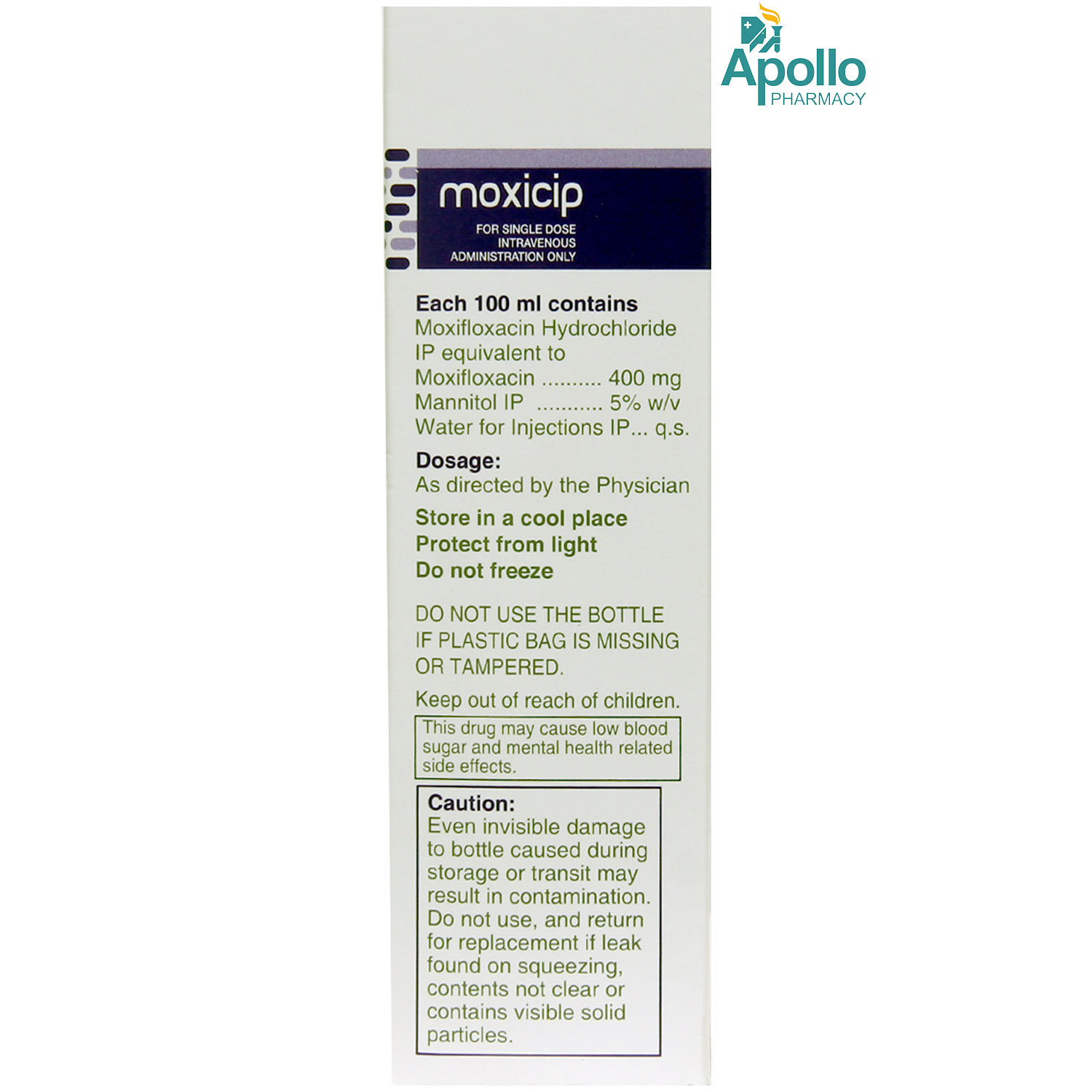 Moxicip Infusion 100 ml, Pack of 1 Infusion Moxicip Infusion 100 ml, Pack of 1 Infusion