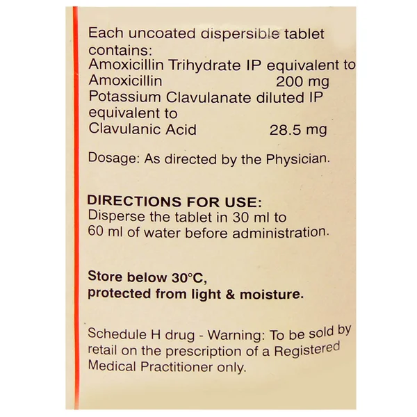 Moxclav BD 228.5 mg DT Tablet 6's