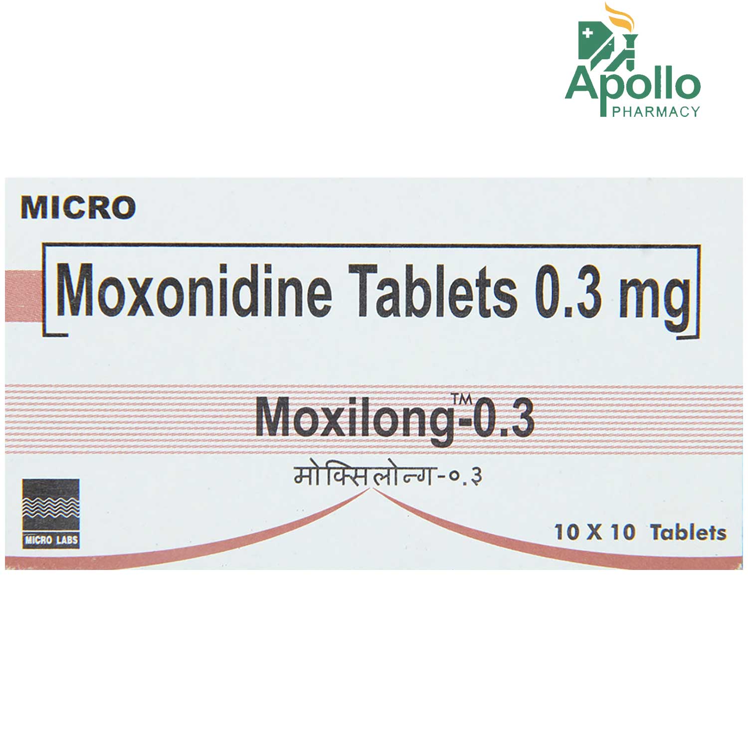 Buy Moxilong 0.3 Tablet 10's Online