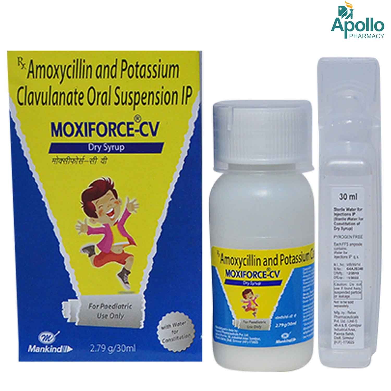 Moxiforce-CV Dry Syrup 30 ml, Pack of 1 Syrup Moxiforce-CV Dry Syrup 30 ml, Pack of 1 Syrup