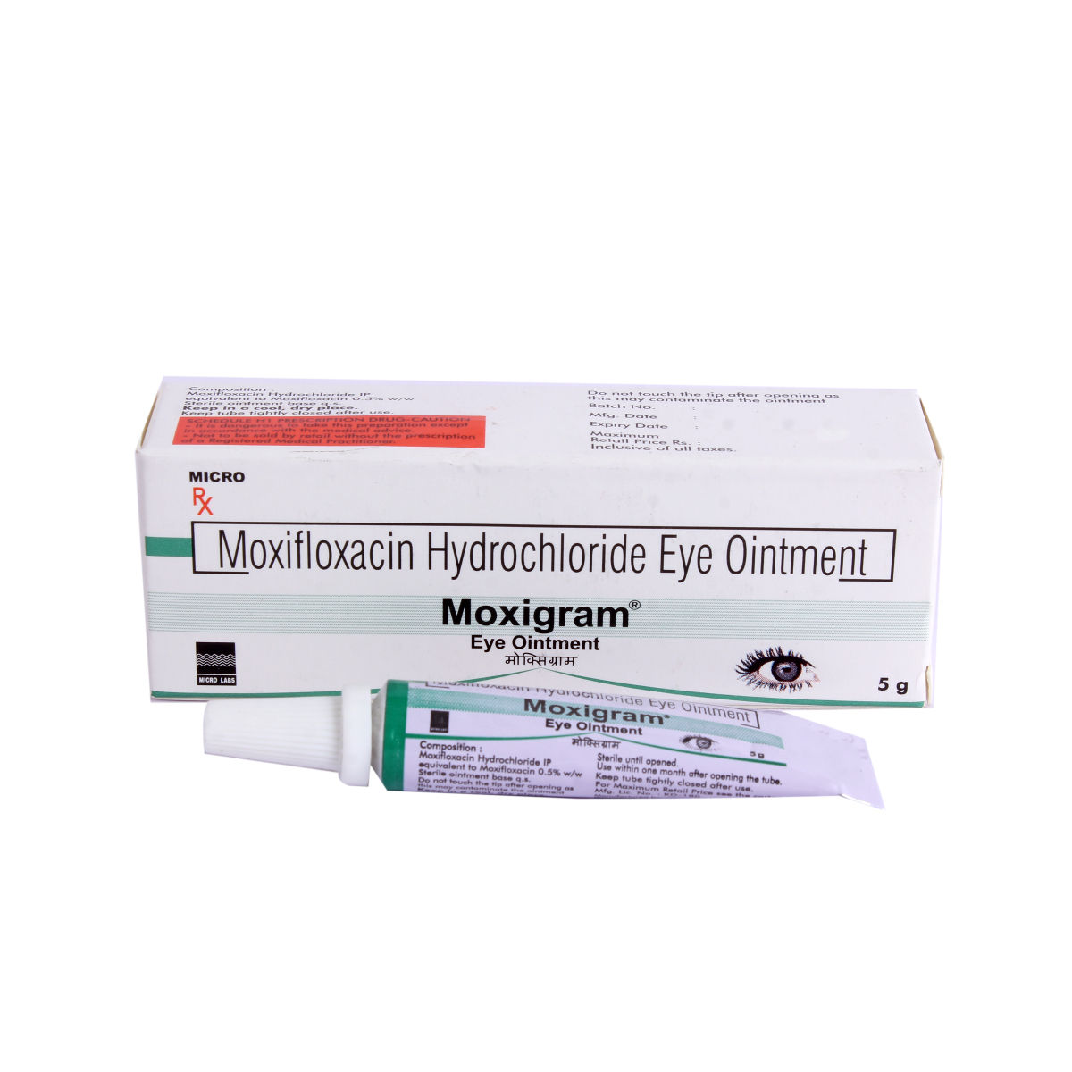 MOXIGRAM EYE OINTMENT 5GM Price, Uses, Side Effects, Composition