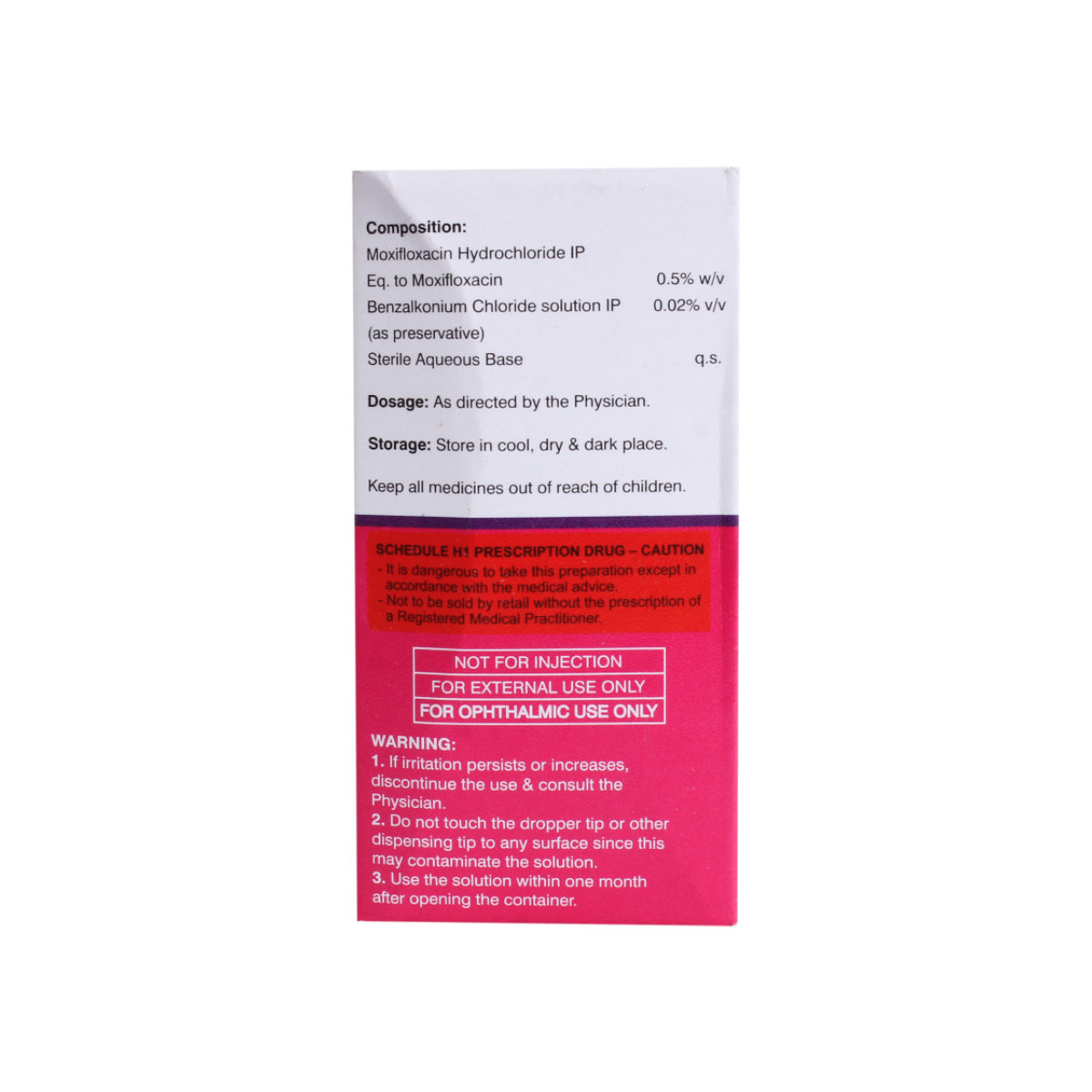 Moxiford Eye Drops 5 ml, Pack of 1 DROPS Moxiford Eye Drops 5 ml, Pack of 1 DROPS