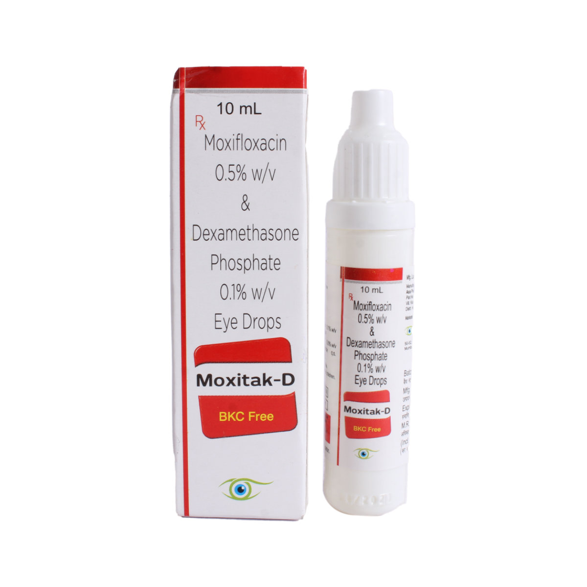 Moxitak-D Eye Drops 10ml, Pack of 1 Drops Moxitak-D Eye Drops 10ml, Pack of 1 Drops