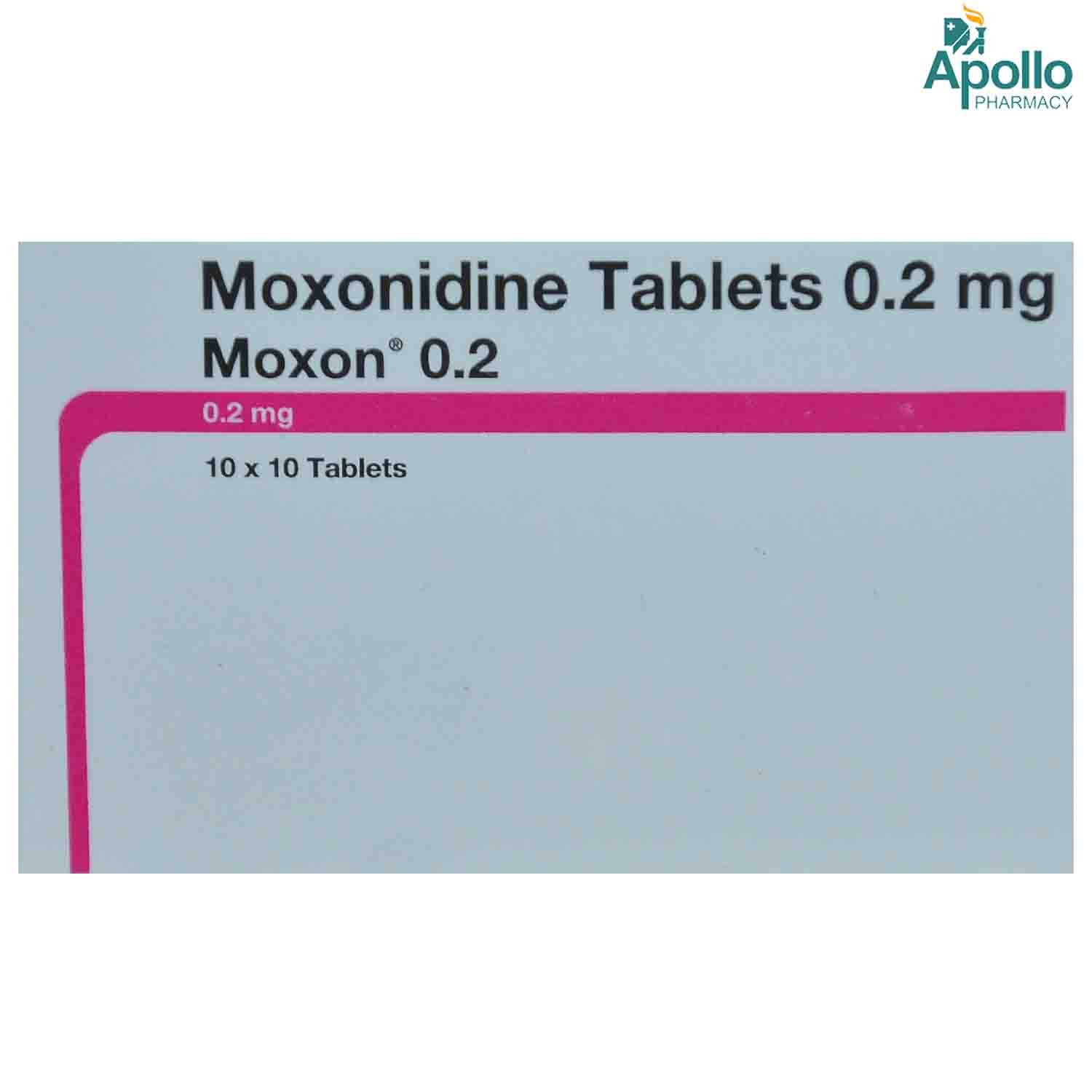 Moxon 0.2 Tablet 10's, Pack of 10 TabletS Moxon 0.2 Tablet 10's, Pack of 10 TabletS