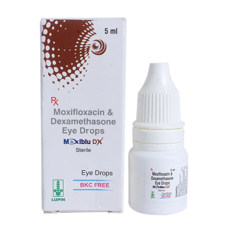 Buy Moxiblu DX Eye Drop 5 ml online | Uses, Side Effects, Price and ...