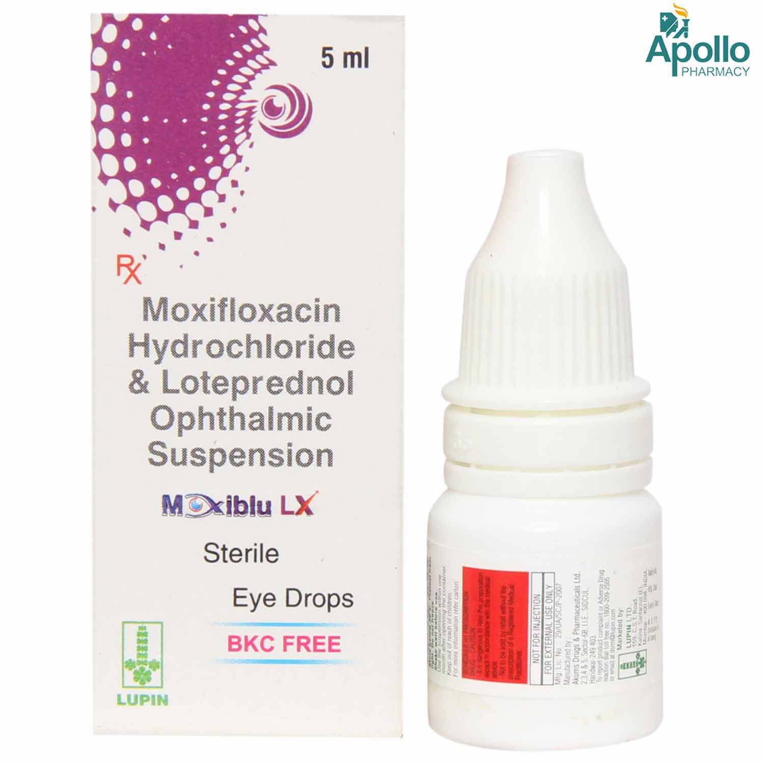 Moxiblu LX Eye Drop 5 ml, Pack of 1 Eye Drops Moxiblu LX Eye Drop 5 ml, Pack of 1 Eye Drops