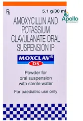 Moxclav DS Powder For Oral Suspension 30 ml, Pack of 1 SYRUP