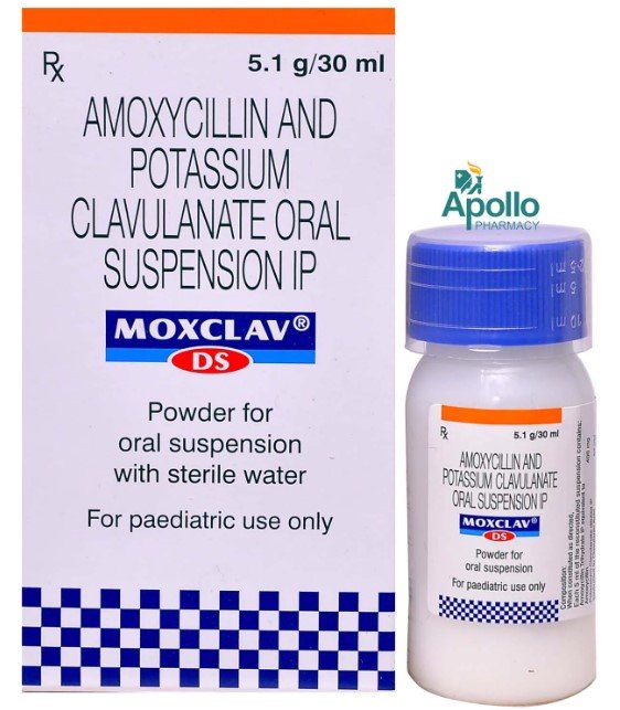 Moxclav DS Powder For Oral Suspension 30 ml, Pack of 1 Syrup Moxclav DS Powder For Oral Suspension 30 ml, Pack of 1 Syrup