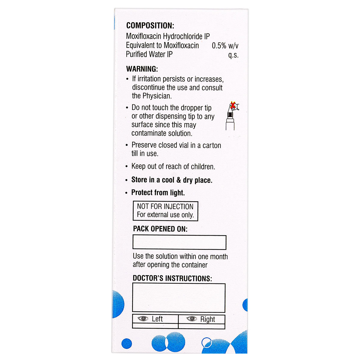 Moxieye 0.5% Eye Drops 5 ml, Pack of 1 Eye Drops Moxieye 0.5% Eye Drops 5 ml, Pack of 1 Eye Drops