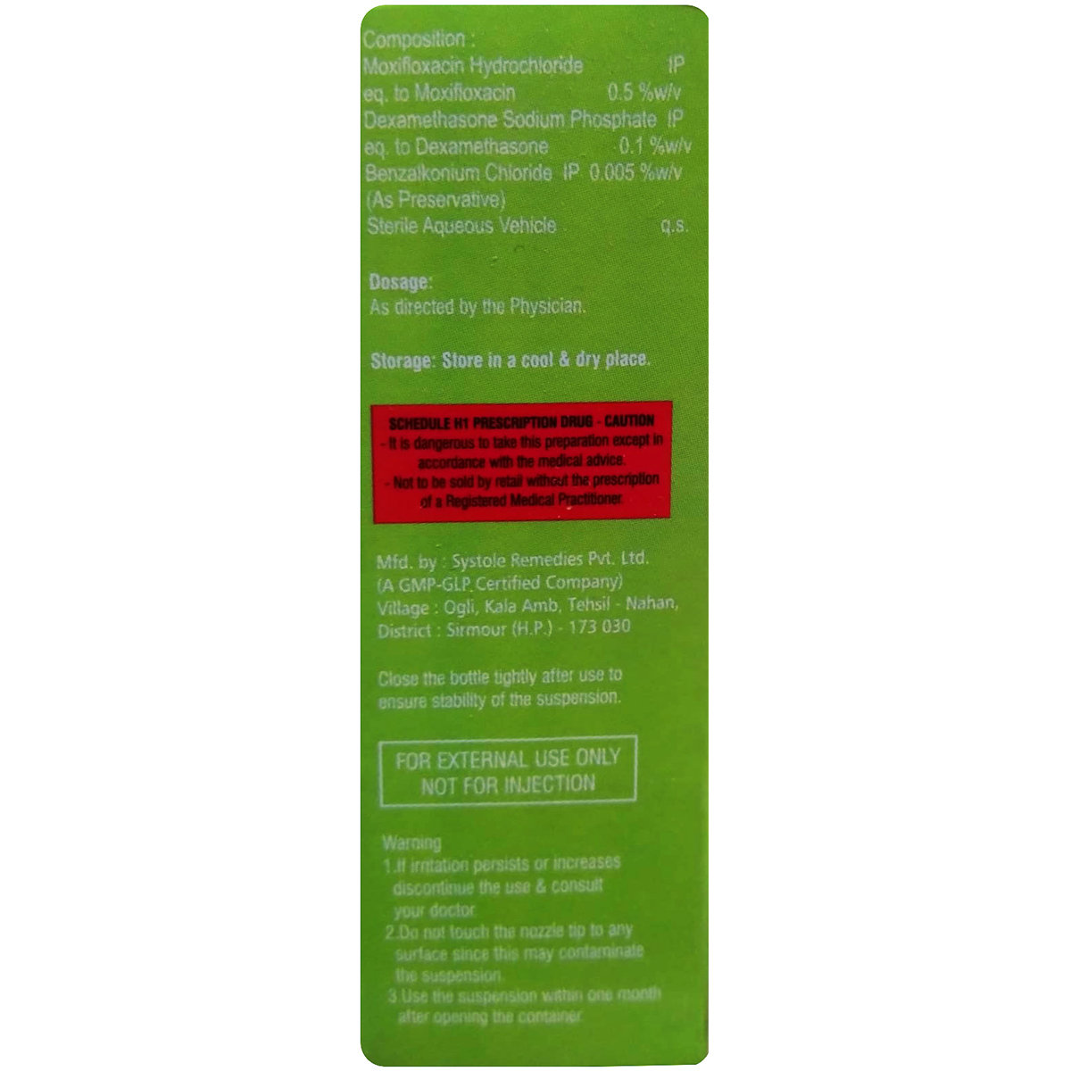 Nutraferon Moxon DX Eye Drops 5 ml, Pack of 1 Nutraferon Moxon DX Eye Drops 5 ml, Pack of 1