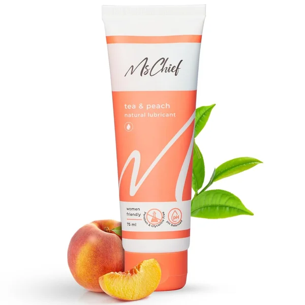 MsChief Tea & Peach Natural Lubricant Gel for Women, 75 ml