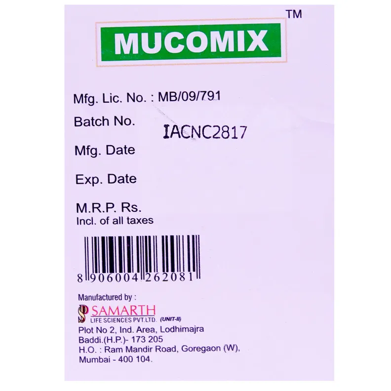 Buy Mucomix Injection 2 ml online | Uses, Side Effects, Price and ...