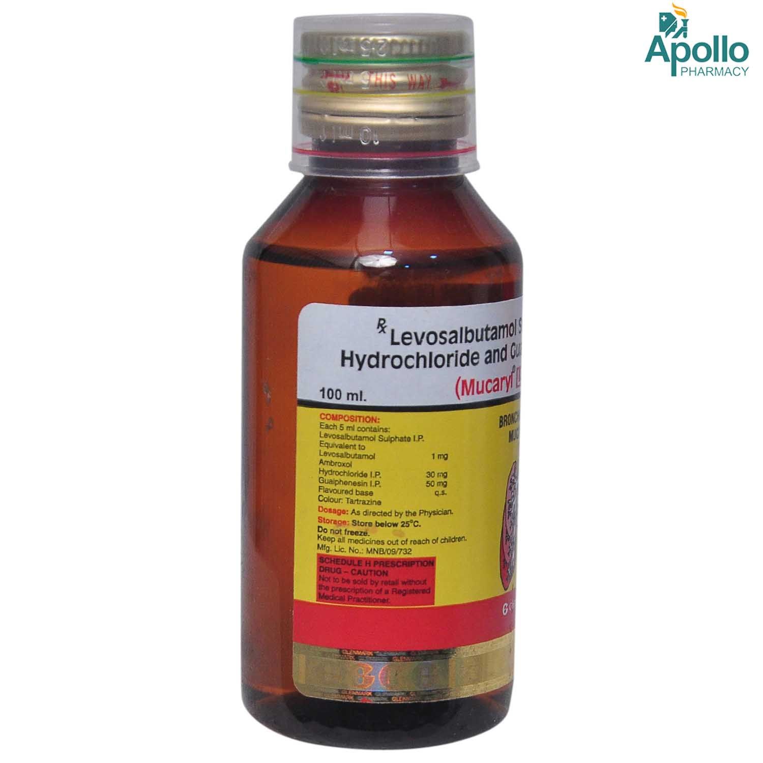 Buy Mucaryl LS Expectorant online | Uses, Side Effects, Price and ...