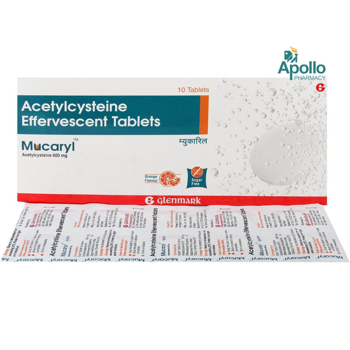 Mucaryl Tablet Orange Sugar Free 10's, Pack of 10 TABLET DTS Mucaryl Tablet Orange Sugar Free 10's, Pack of 10 TABLET DTS
