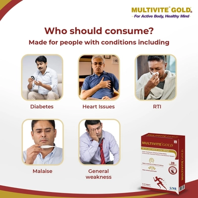 Multivite Gold Capsule 15's, Pack of 15