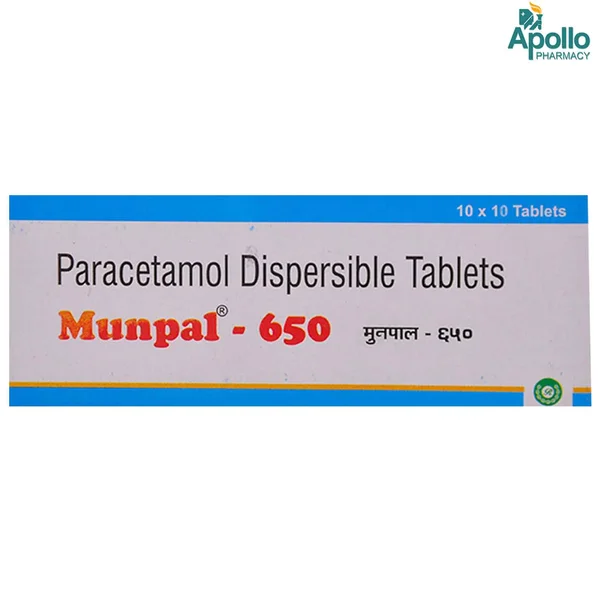 Munpal 650 mg Tablet 10's, Pack of 10 TABLETS