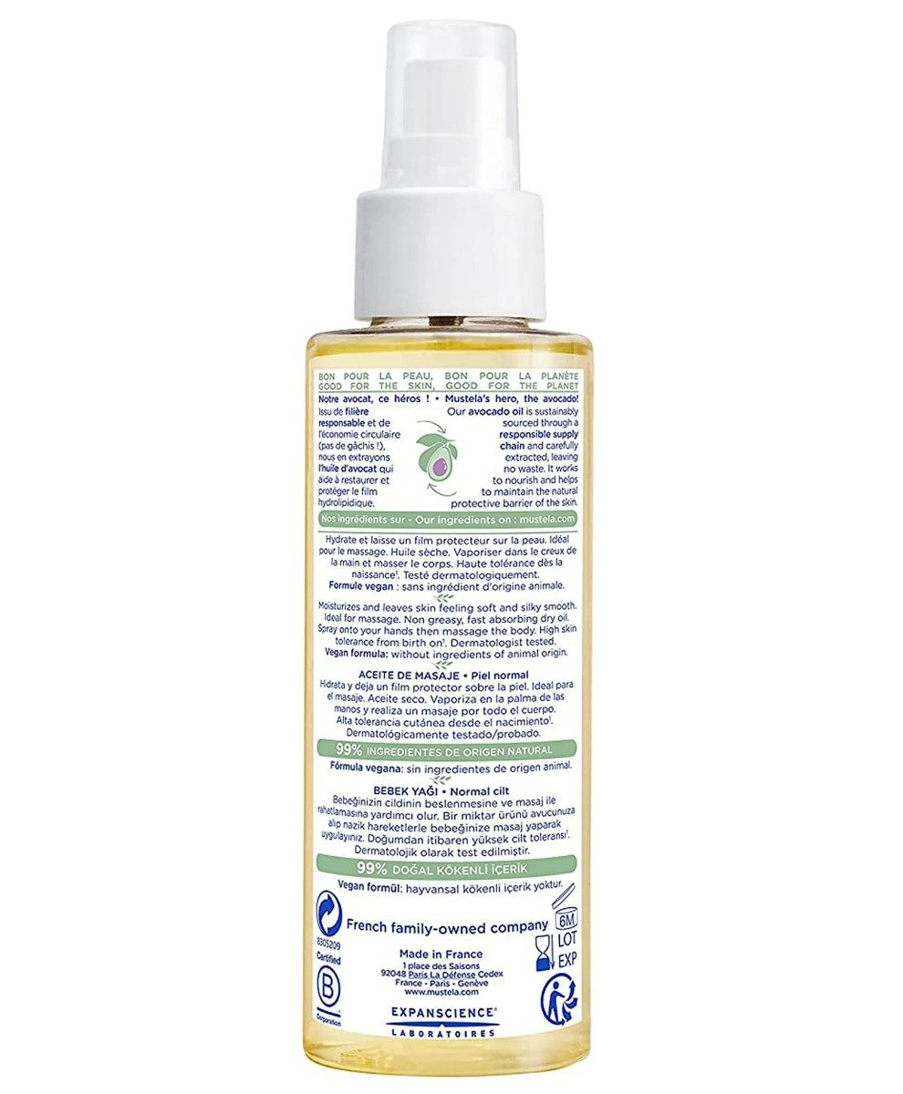 Mustela Baby Massage Oil, 100 ml, Pack of 1 Mustela Baby Massage Oil, 100 ml, Pack of 1