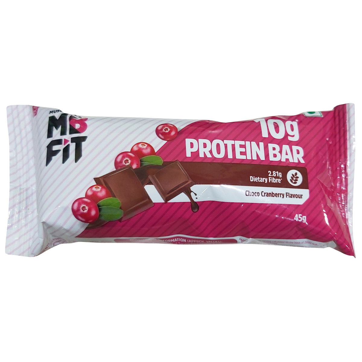 MuscleBlaze Choco Cranberry Protein Bar, 45 gm, Pack of 1 MuscleBlaze Choco Cranberry Protein Bar, 45 gm, Pack of 1