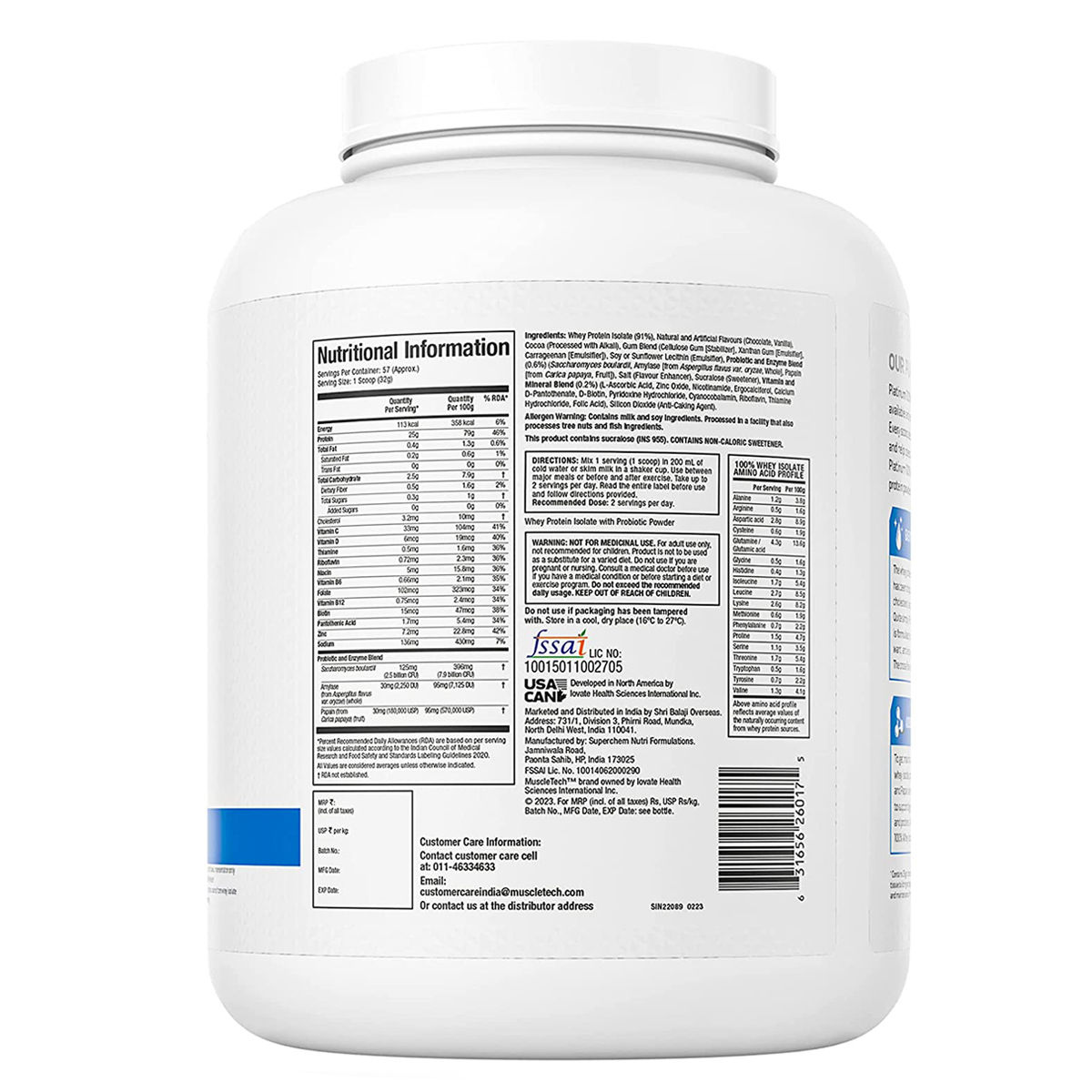 Muscletech Platinum 100 Whey Isolate Milk Chocolate Powder, 1.81 kg Price, Uses, Side Effects