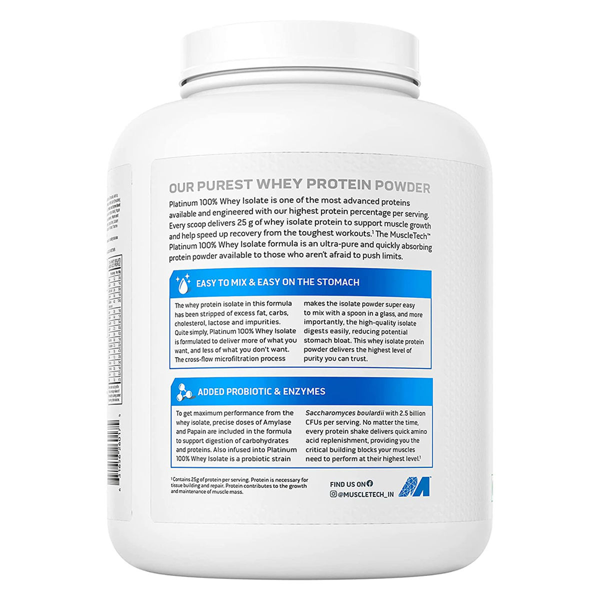 Muscletech Platinum 100 Whey Isolate Milk Chocolate Powder, 1.81 kg Price, Uses, Side Effects