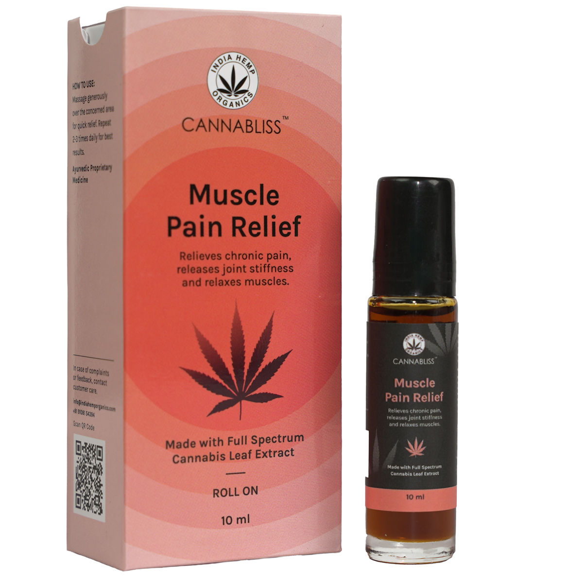 Buy Cannabliss Muscle Pain Relief Oil, 10 ml Online