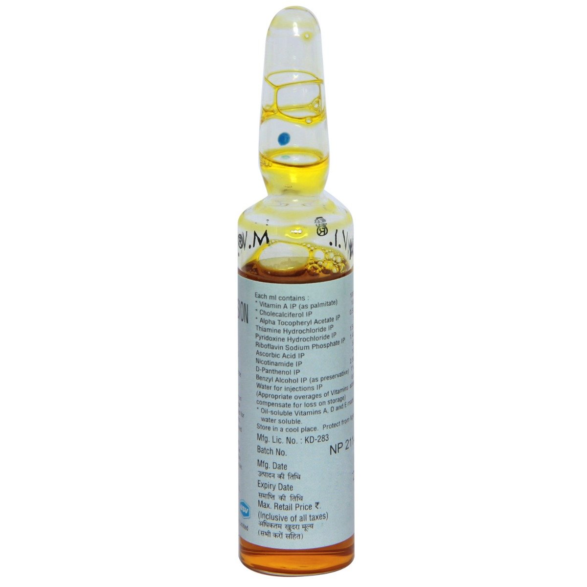 Miv Inj Buy M.V.I Injection 1 x 10 ml online | Uses, Side Effects, Price and ...
