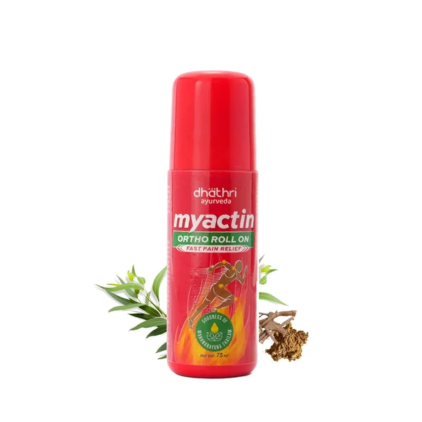 Dhathri Myactin Ortho Roll On Fast Pain Relief, 75 ml