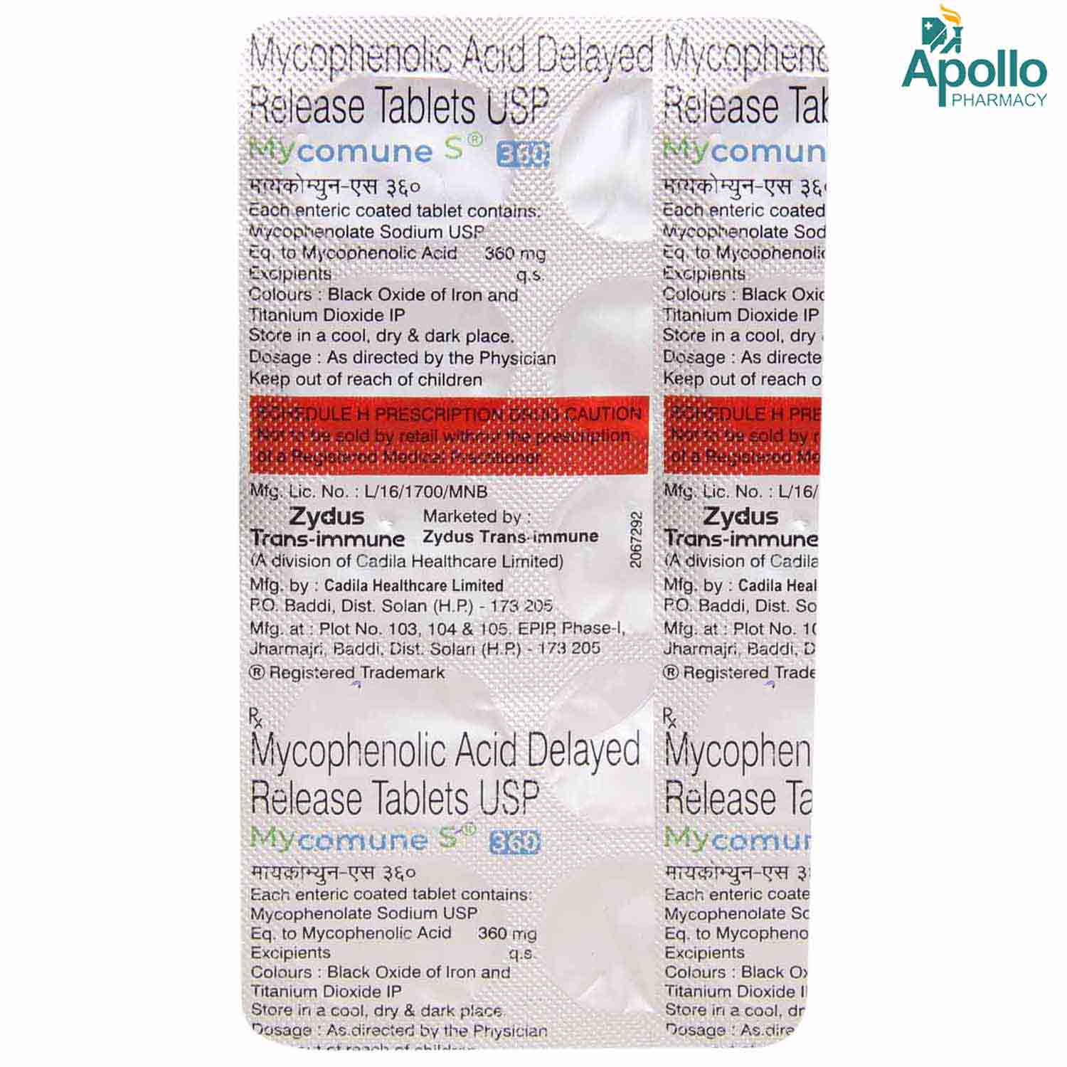 Mycomune S 360 Tablet 10's, Pack of 10 TabletS Mycomune S 360 Tablet 10's, Pack of 10 TabletS