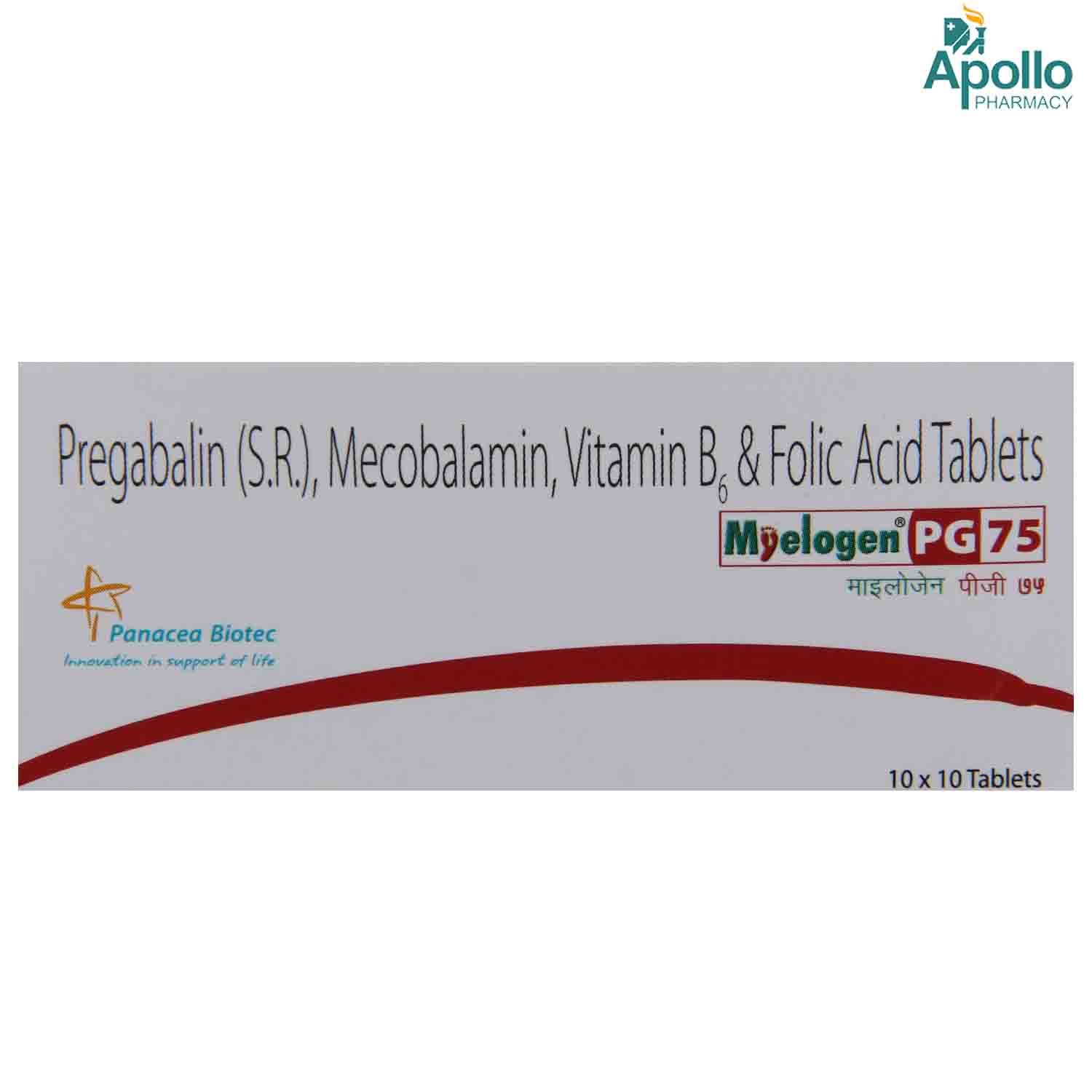 Buy Myelogen PG 75 Tablet 10's Online