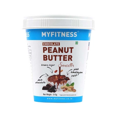 Myfitness Chocolate Peanut Butter Smooth, 510 gm, Pack of 1