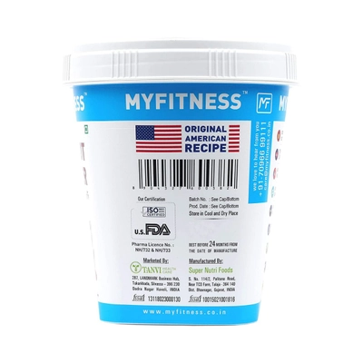 Myfitness Chocolate Peanut Butter Smooth, 510 gm, Pack of 1