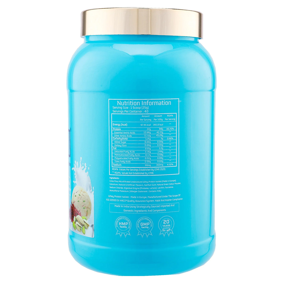 Myfitness iWhey-H2O Protein Kesar Pista Kulfi Flavour Powder, 1 kg, Pack of 1 Myfitness iWhey-H2O Protein Kesar Pista Kulfi Flavour Powder, 1 kg, Pack of 1