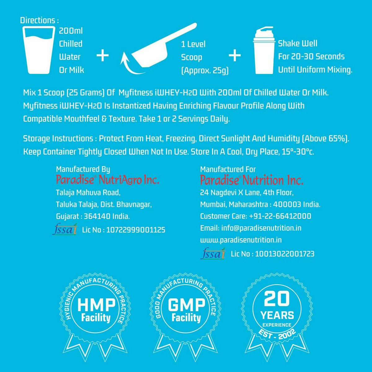 Myfitness iWhey-H2O Protein Chocolate Paradise Flavour Powder, 500 gm, Pack of 1 Myfitness iWhey-H2O Protein Chocolate Paradise Flavour Powder, 500 gm, Pack of 1