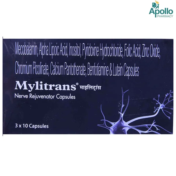 Mylitrans Capsule 10's, Pack of 10 CAPSULES