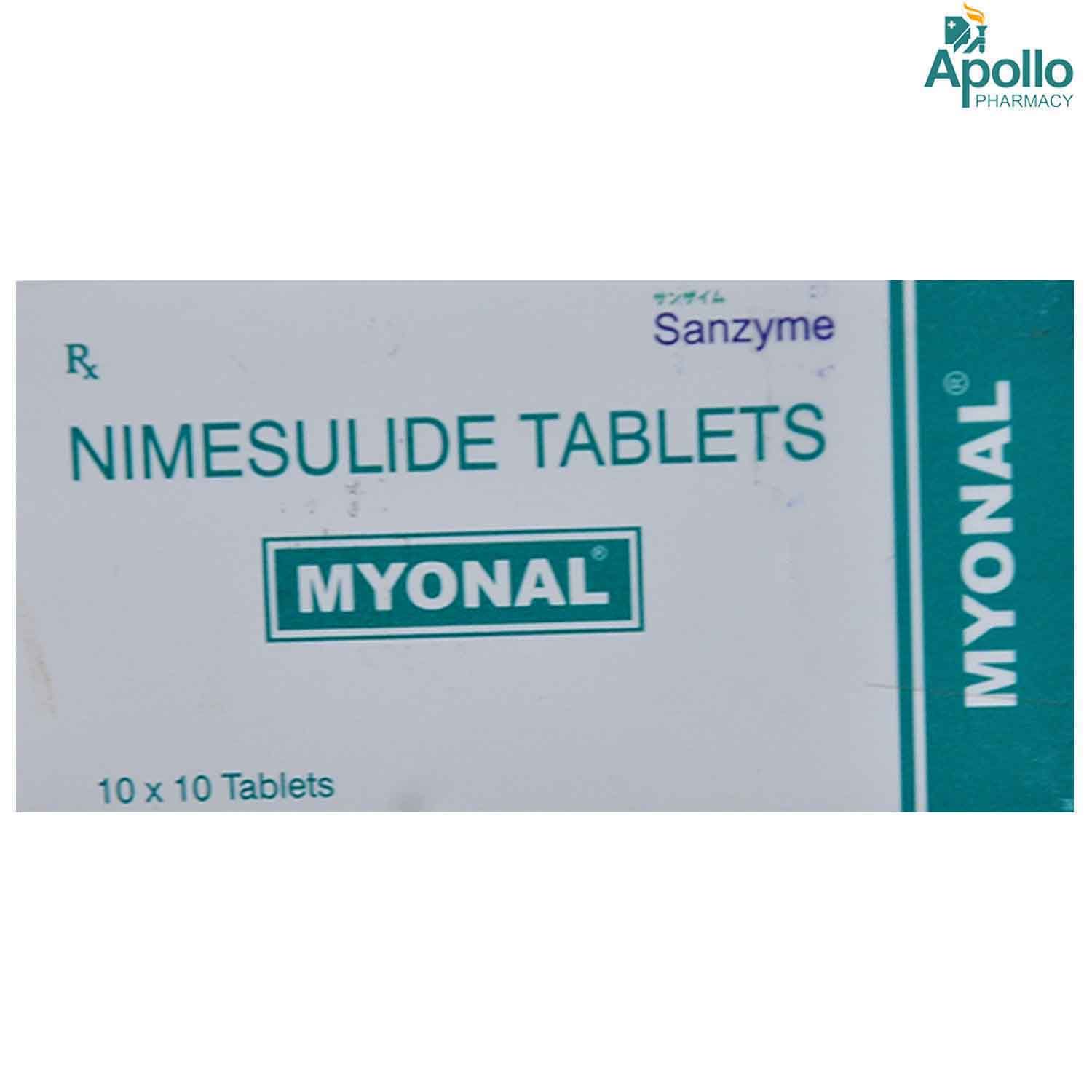 Buy Myonal 100 mg Tablet 10's Online