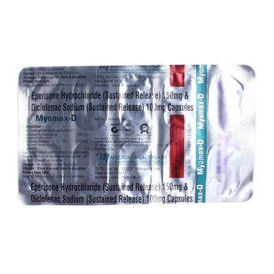 Myomax-D Capsule 10's, Pack of 10 TabletS