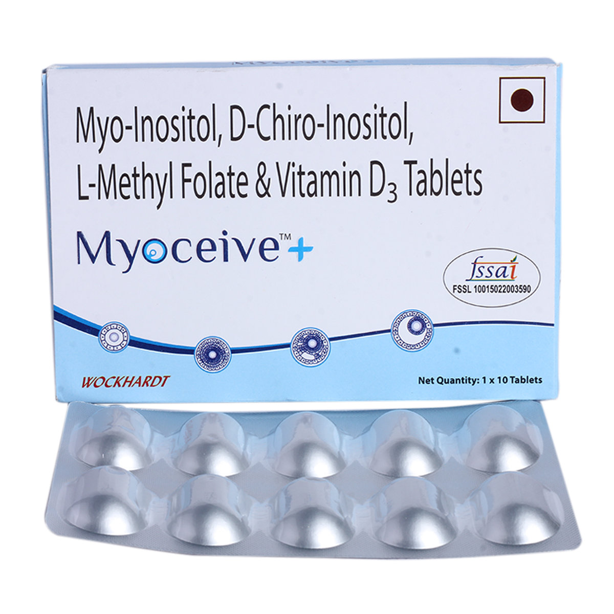 Myoceive Plus Tablet 10's, Pack of 10 Myoceive Plus Tablet 10's, Pack of 10