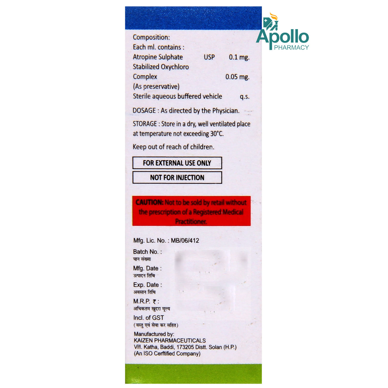 Myostop Eye Drops 5 ml, Pack of 1 EYE DROPS Myostop Eye Drops 5 ml, Pack of 1 EYE DROPS