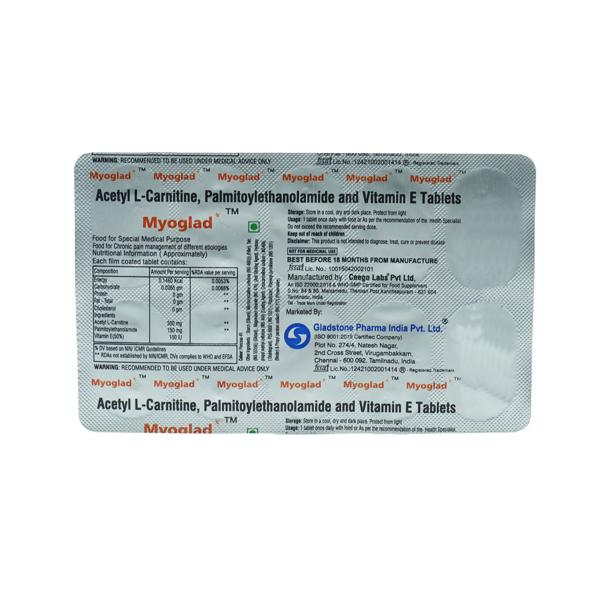 MYOGLAD TABLETS 10'S Price, Uses, Side Effects, Composition - Apollo ...