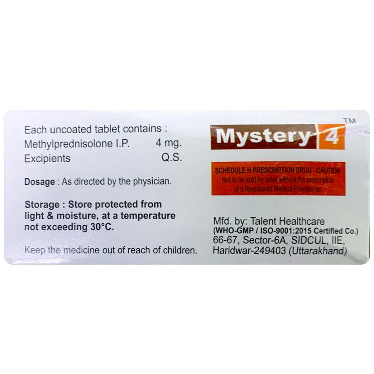 Mystery 4 Tablet 10's, Pack of 10 Mystery 4 Tablet 10's, Pack of 10