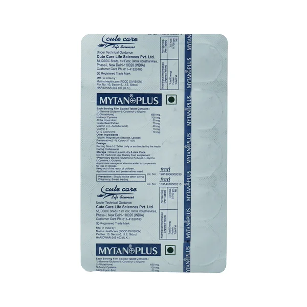 Mytan Plus Tablet 10's, Pack of 10